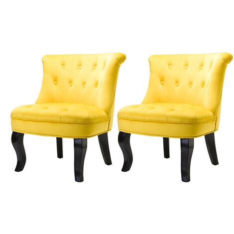 Yellow vanity online chair