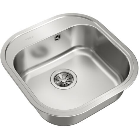 Teka STYLO 1C - Fregadero De Cocina Acero Inoxidable 45 Cm 1 Cubeta 0 Escurridor