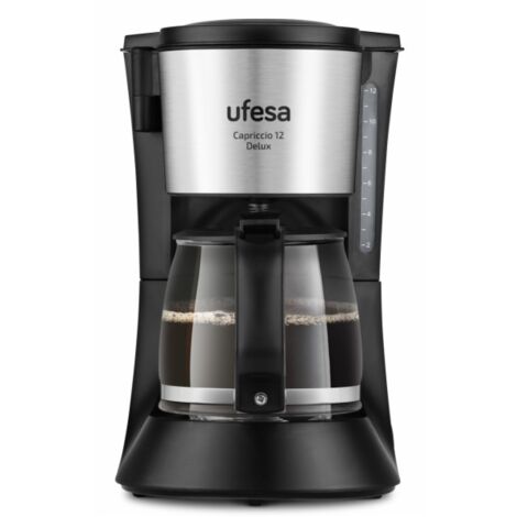 GOTEO CAFTERA UFESA 71605329 Capriccio 12 Delux a 12 inoxidable/negro (1/3)