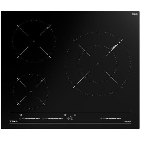 Teka IBC 63015 BK MSS - Encimera Induccion 3 Zonas Coccion Ancho 60 Cm