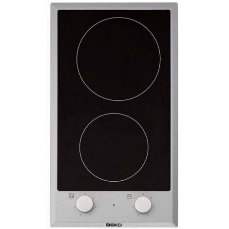Beko HDCC 32200 X - Encimera Modular Vitro 2 Zonas De Coccion Ancho 30 Cm