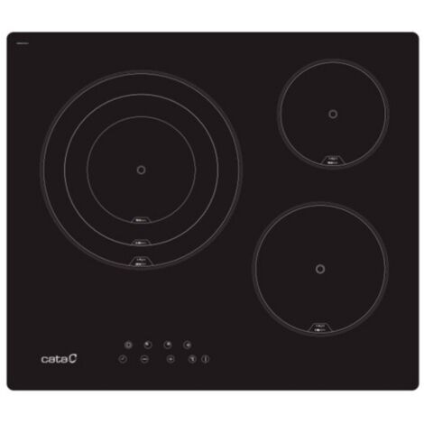 Cata TT 6003 - Vitroceramica Independiente Radiantes 3 Zonas Coccion Ancho 60 Cm (1/2)