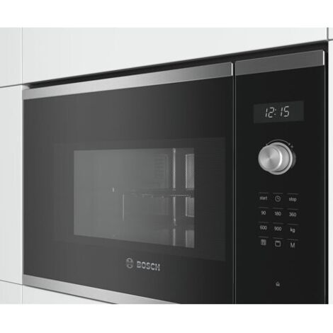 Bosch BEL554MS0 - Horno Microondas Integrable 25 Litros Con Grill Negro