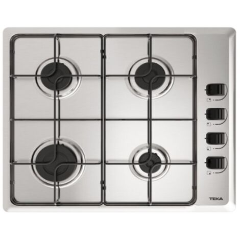 Teka HLX 640 KLN IX NAT - Encimera De Gas 4 Zonas Coccion Ancho 58 Cm (1/5)