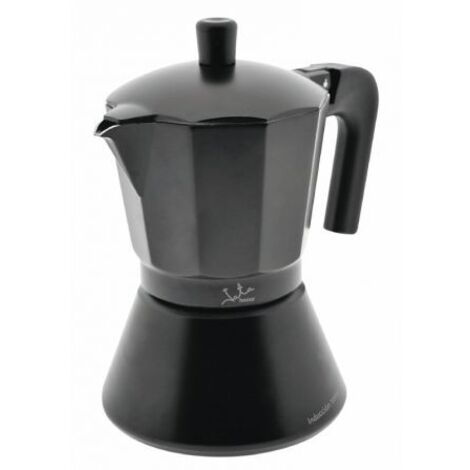 CAFETERA JATA CFI6 NEGRA, ALUMINIO, 6 TAZAS, APTA TODO TIPO DE FUEGOS (1/5)