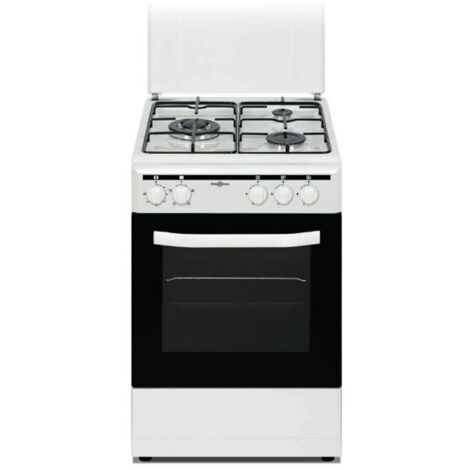Vitrokitchen CB5535BBE - Cocina De Gas Butano 3 Zonas Coccion Blanca