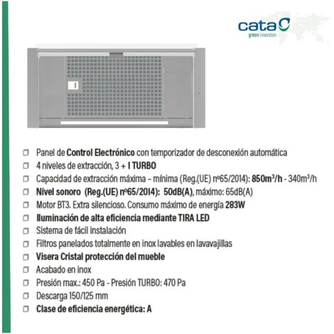 Campana Decorativa Integrada CATA CORONA 70 X /B 70cm Clase A Ino