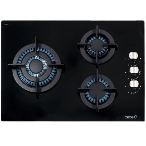 Cata CCI 5003 BK - Encimera De Gas 3 Zonas Coccion Ancho 60 Cm (1/3)