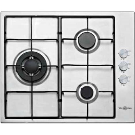 Vitrokitchen EN630LIB - Encimera De Gas 3 Zonas Coccion Ancho 60 Cm