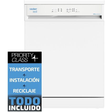 Sauber SERIE 1-DW6103W V - Lavavajillas 60 Cm E 12 Cubiertos Blanco