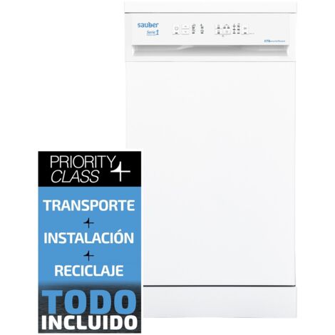 Sauber SERIE 1-DW453W V - Lavavajillas 45 Cm E 10 Cubiertos Blanco