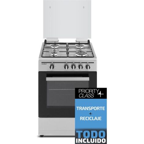 Sauber SCI41GB - Cocina De Gas 4 Zonas Coccion Inox