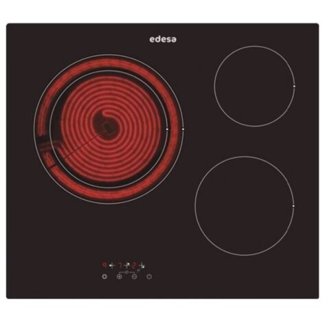 Edesa EVT6328R/A - Vitroceramica Independiente Radiantes 3 Zonas Coccion Ancho 60 Cm (1/2)