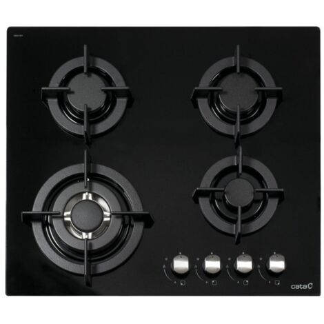 Cata CCI 6031 BK - Encimera De Gas 4 Zonas Coccion Ancho 60 Cm Gn