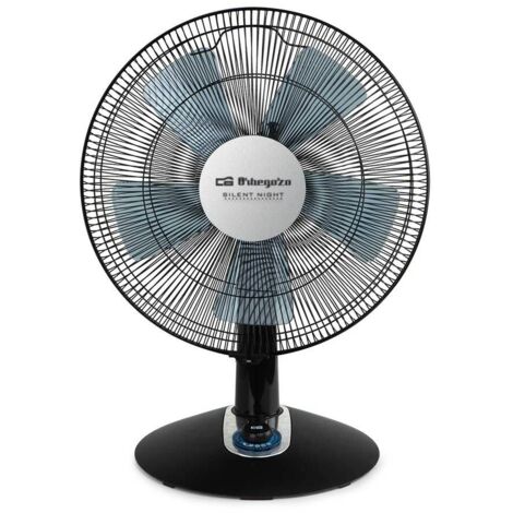 Ventilateur De Table Orbegozo TF 0148 Silent Night - 4 Vitesses + Turbo - Blanc