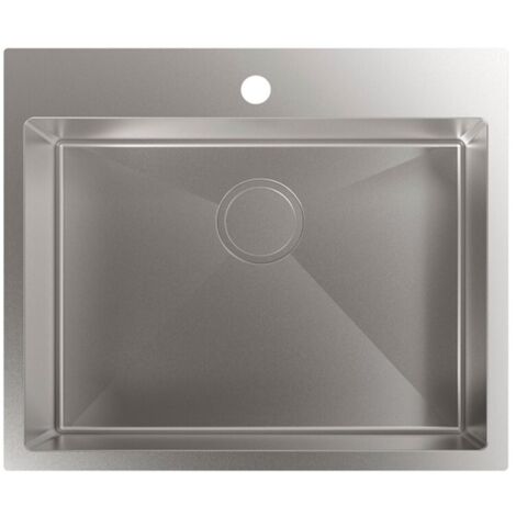 Cata CBS-1 54-40 R10 - Fregadero De Cocina Acero 59 Cm 1 Cubeta 0 Escurridor Sobre Encimera (1/2)
