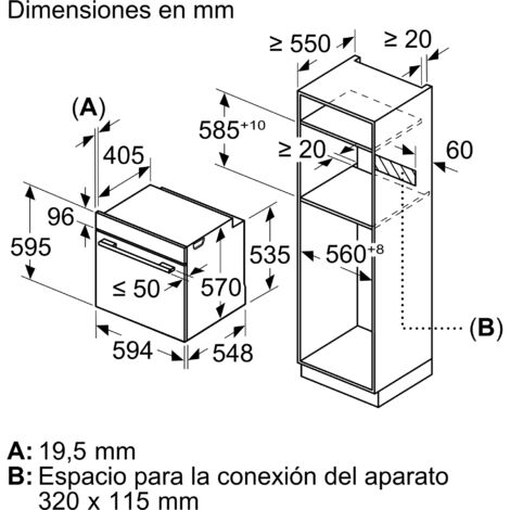 Horno Multifunción a Vapor Hidrolítico / Vapor BOSCH HQA514ES3 59 (1/5)