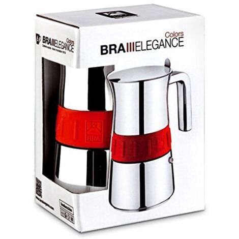 CAFET. BRA ELEGANCE ROJA INOX 6T INDUCCION (1/2)