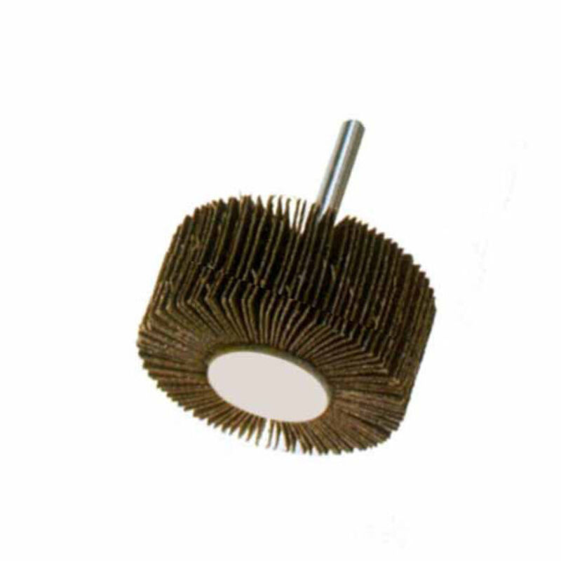 TOVOT Lot De 20 Roues à Lamelles Coniques 20×40mm Grain 80 – Tige 6mm Pour Outils Rotatifs & Ponçage
