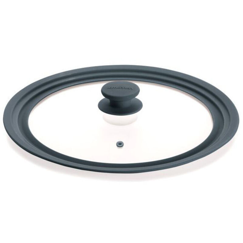 Tescoma UNICOVER deksel ø 20, 22, 24 cm, grijs (25 cm, Metaal, Plastic