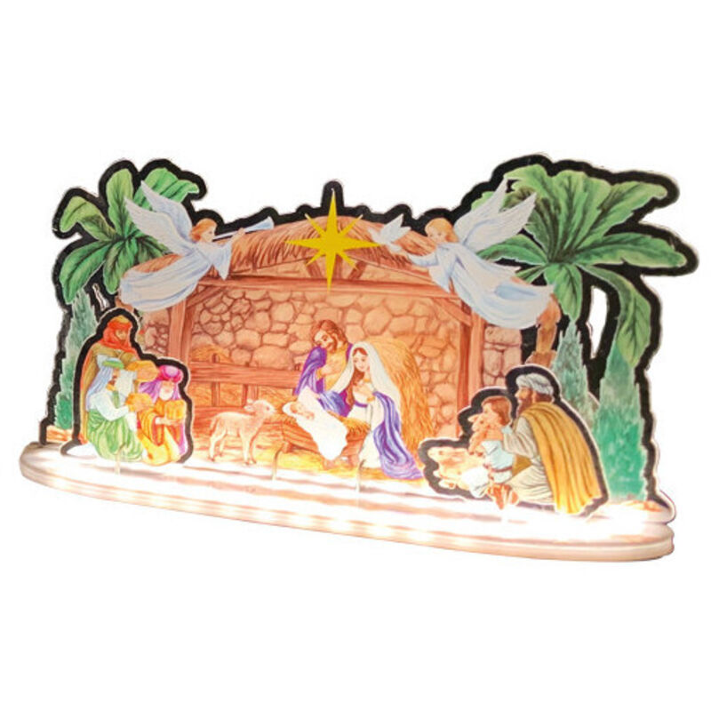 creche de noel lumineuse et musicale : avis, prix et promo