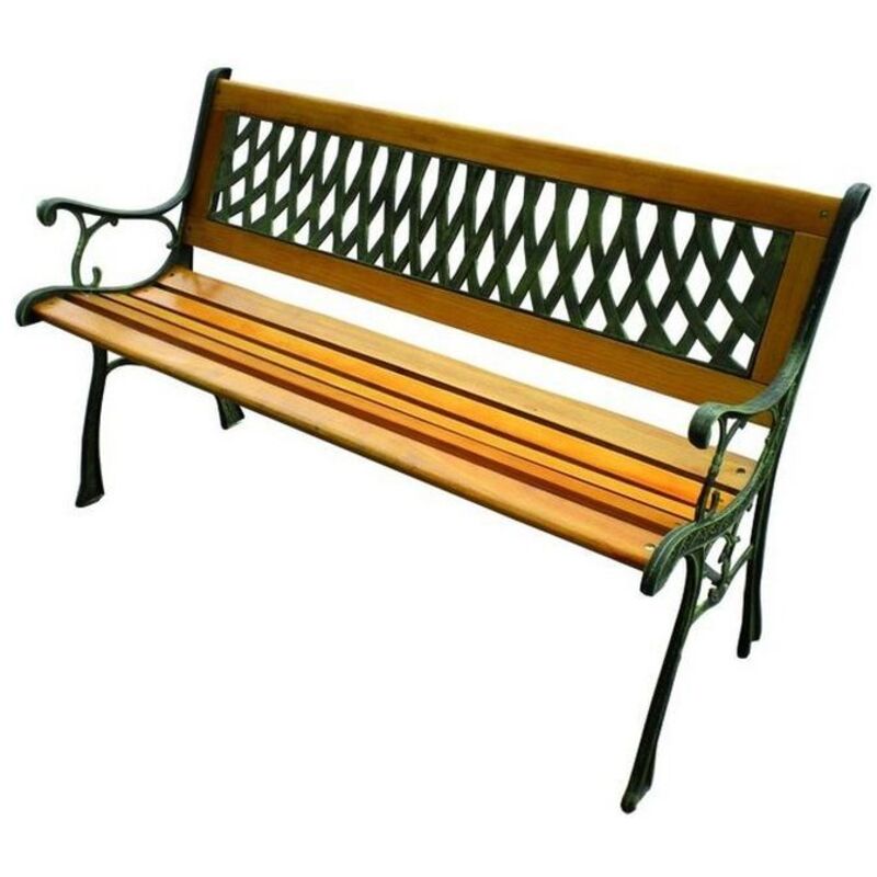 Banc Enfant Zoo En Fonte Et Bois - 84 X 41 X 52,5 Cm | Vert Antique, Décorations Animaux, Pour Jardin - 4