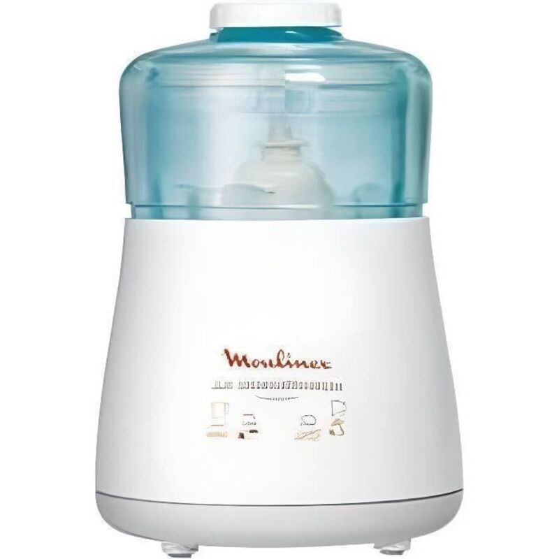 Moulinex Hachoir Moulinette Lames Powelix 4en1 1000w Blanc Et Noir Ref Dpa110 - Bonheur Home