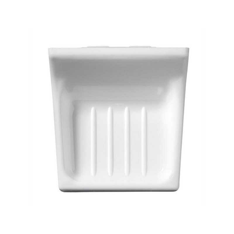Porte-savon En Céramique Blanche AIMAIAIMAI - Design Minimaliste à Stries De Drainage - Anti-dérapant, Multifonction Pour Salle De Bain, Douche Et Cuisine