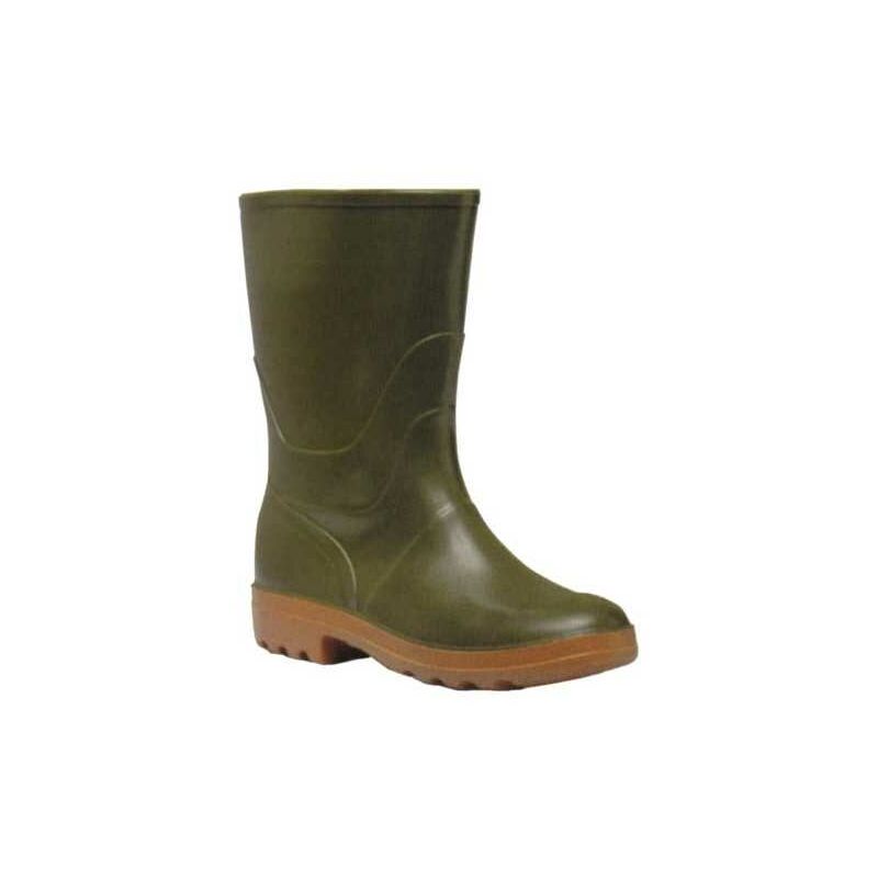 Bottes De Pluie Homme Caoutchouc Vertes Semelle Brun Pointures 41 à 46