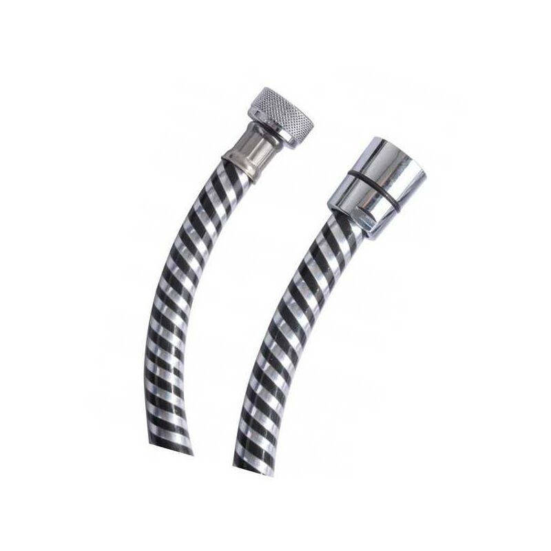 Flexible Pvc Argent Noir/Chrome Douches 200