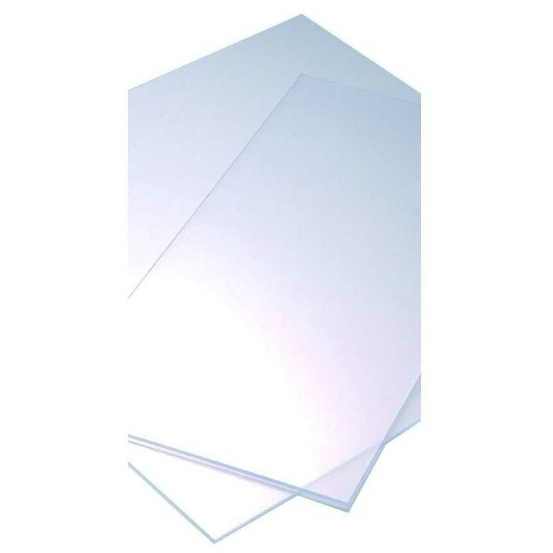 Plaque polystyrène 100x100 cm 2mm transparent