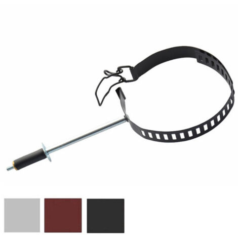 Bouchon support de tuyau de poêle 8/13 marron