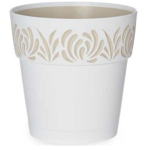 Pot auto-arrosant Gaia Blanc Plastique (15 x 15 x 15 cm) (1/2)