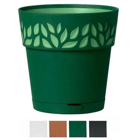 Cache-pot Cloe Anthracite Plastique (19 x 19 x 19 cm)