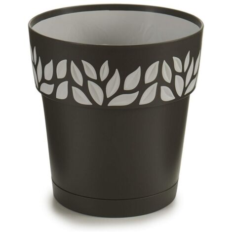 Cache-pot Cloe Anthracite Plastique (29 x 29 x 29 cm)