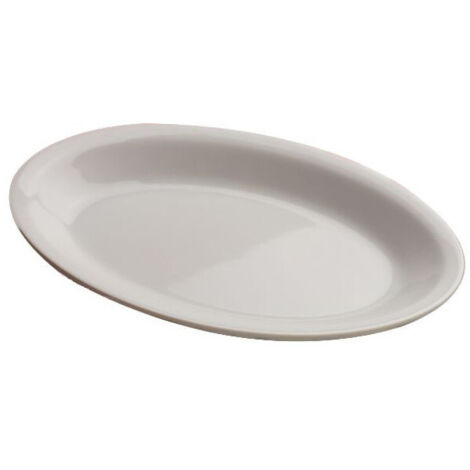 Assiette en porcelaine ovale 24x15,5 cm Roma Saturnia