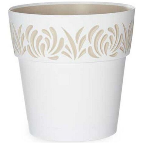 Cache-pot Gaia Blanc Plastique (19 x 19 x 19 cm)
