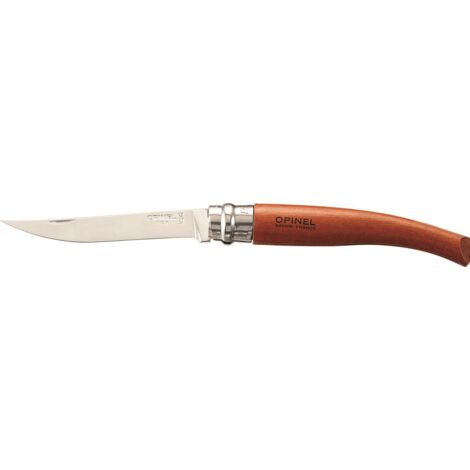 OPINEL - Couteau opinel effile n°8- manche en bubinga - 17630 - Ce produit de marque OPINEL est neuf.
