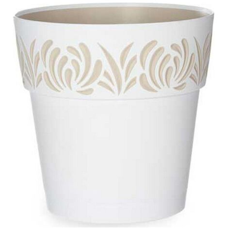 Pot auto-arrosant Gaia Blanc Plastique (25 x 25 x 25 cm) (1/2)