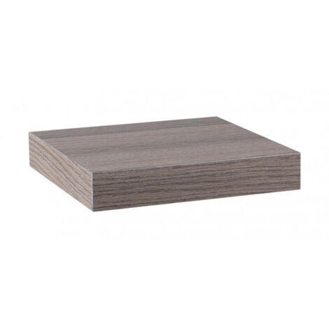 Étagère murale, étagère alvéolée, étagère en bois, étagère murale, noyer gris, 25 x 25 x 3,8 cm - Minerva (1/5)