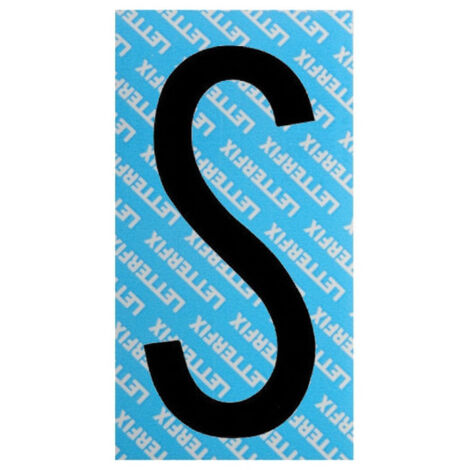 Lettre Adhésive Noire Série T80 S Letterfix