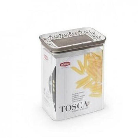 Pot rectangulaire Tosca Tortora 2,20 L par Stefanplast (1/5)