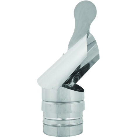 Cheminée de fumée tournante en acier inoxydable AISI 304 – Axe de rotation à roulements sphériques – Capuchon étanche lubrifié