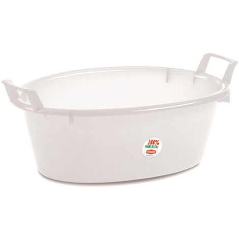 Bac à fleurs ovale 500x500x240 - 16 litres neutre