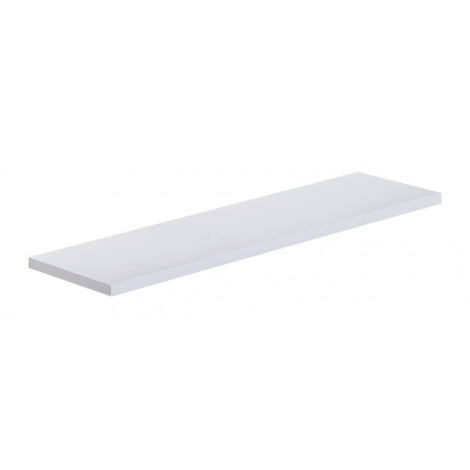 Étagère murale, étagère en bois, étagère murale, blanche, 56 x 15,5 x 1,8 cm - Smart (1/5)