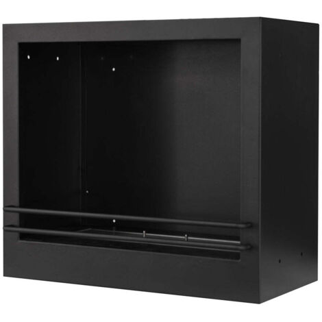 Divina Fire – Cheminée bioéthanol encastrable avec brûleur inox 44x12cm – Surface chauffée jusqu'à 30m² – Installation libre sans conduit - 58x28xH52