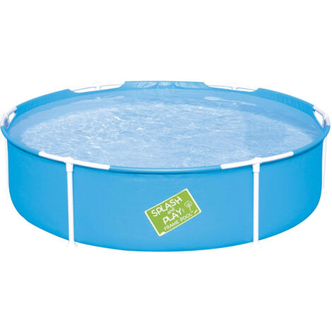 Bestway – Piscine hors sol ronde 152 cm – Parois renforcées en PVC – Cadre en acier durable – Facile à installer et à ranger (1/10)