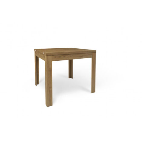 Table pliante 90L x 90P x H75 – Finition noyer Stelvio – Sarmog (1/2)