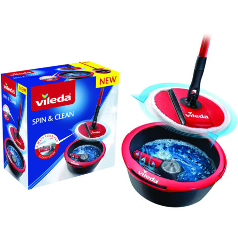 Vileda – Lavapavimenti avec système de bande manue – Chiffon microfibre pour nettoyage efficace – Compatible sols durs et carrelages – Usage professionnel