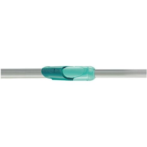 Leifheit – Manche balai serpillère réglable 75-135 cm – Prise antidérapante – Conçu pour nettoyage efficace – Design moderne vert et argent